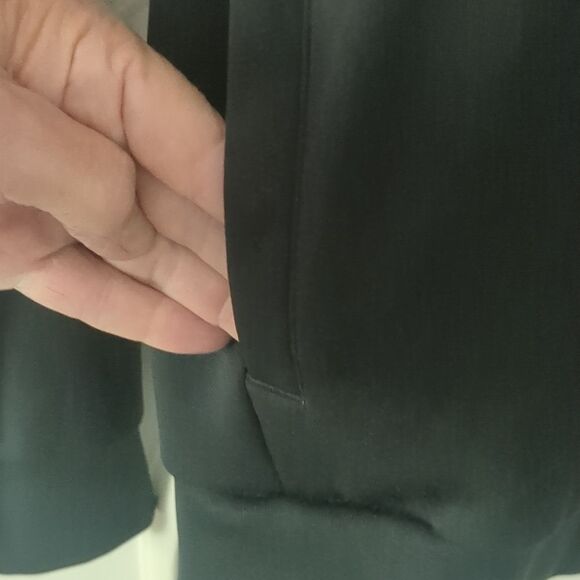 Adidas Black 3 Stripe Track Jacket Small Full Zip Front 2 Pockets Light Unisex - Picture 6 of 11